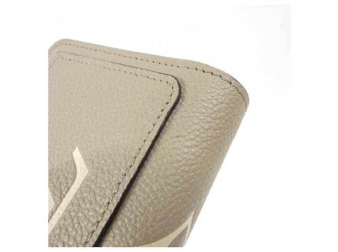 Louis Vuitton Bicolor Monogram Empreinte Portefeuille Claire Wallet Beige Grigio Crudo - vista 4