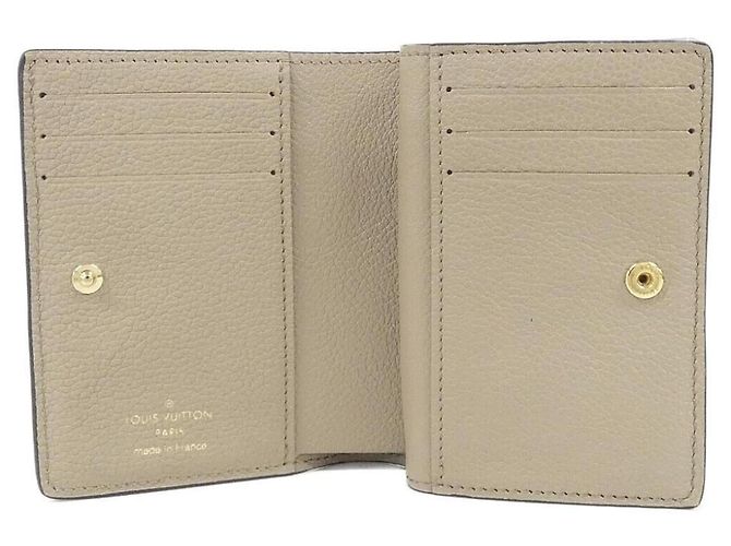 Louis Vuitton Bicolor Monogram Empreinte Portefeuille Claire Wallet Beige Grigio Crudo - vista 5