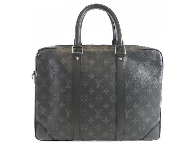 Borsa Louis Vuitton Monogram Eclipse Nero - vista 2