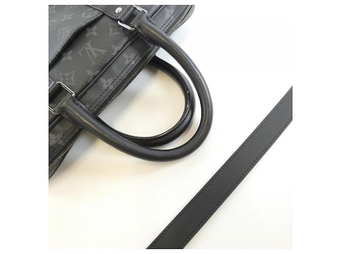 Borsa Louis Vuitton Monogram Eclipse Nero - vista 6
