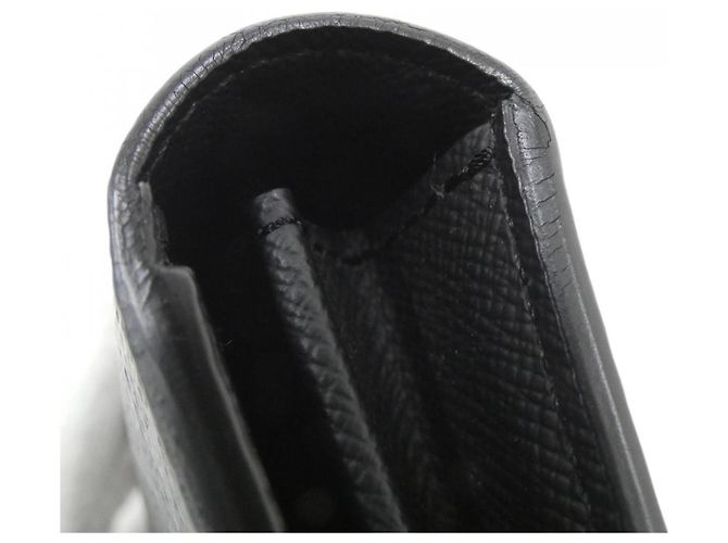 Louis Vuitton Monogram Eclipse Portefeuille Brazza Wallet Nero - vista 2