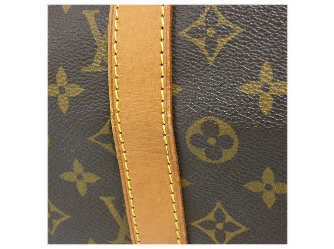 Borsa Boston Louis Vuitton Monogram Keepall 55cm Marrone - vista 3