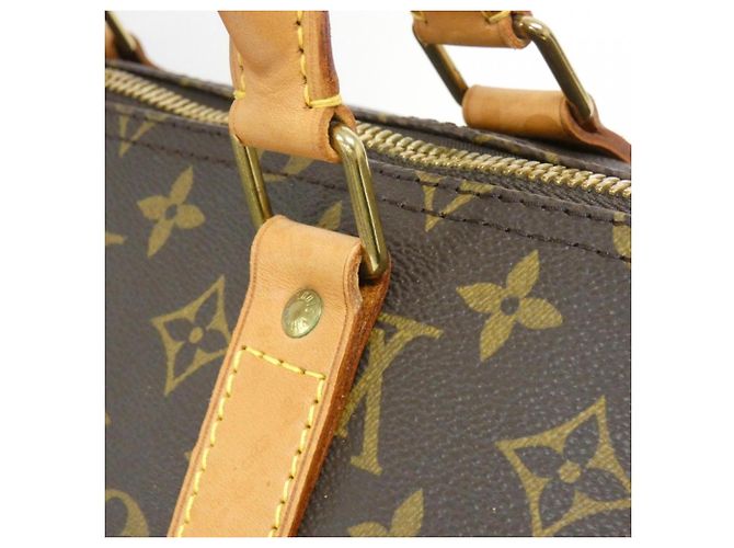 Borsa Boston Louis Vuitton Monogram Keepall 55cm Marrone - vista 7