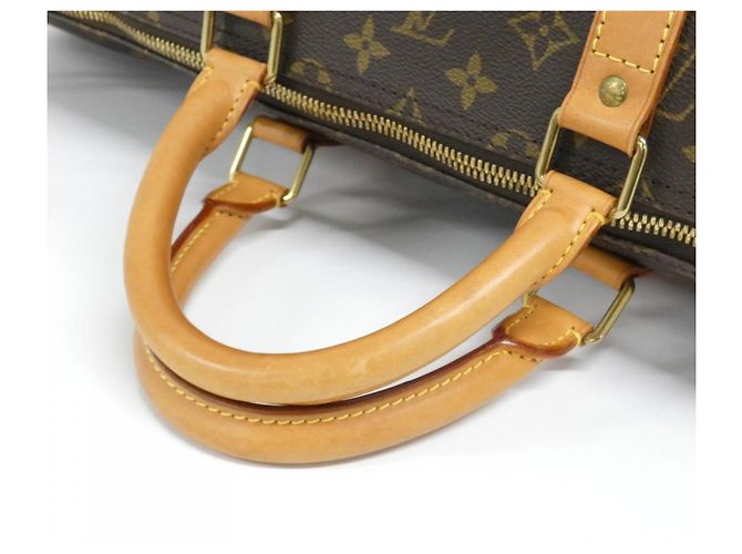 Borsa Boston Louis Vuitton Monogram Keepall 55cm Marrone - vista 8