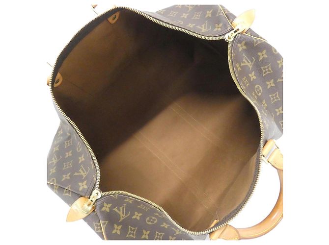 Borsa Boston Louis Vuitton Monogram Keepall 55cm Marrone - vista 9