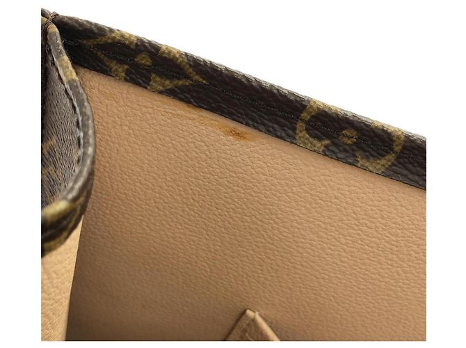 Bolso Louis Vuitton Monogram Sac Plat Castaño - vista 7