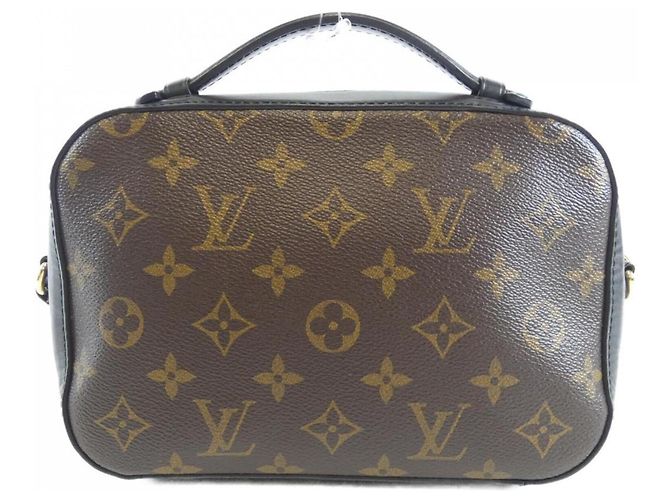 Borsa a tracolla Louis Vuitton Monogram Saint-Onge Marrone Nero - vista 2