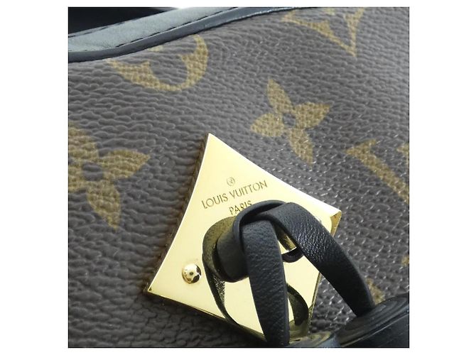 Borsa a tracolla Louis Vuitton Monogram Saint-Onge Marrone Nero - vista 5