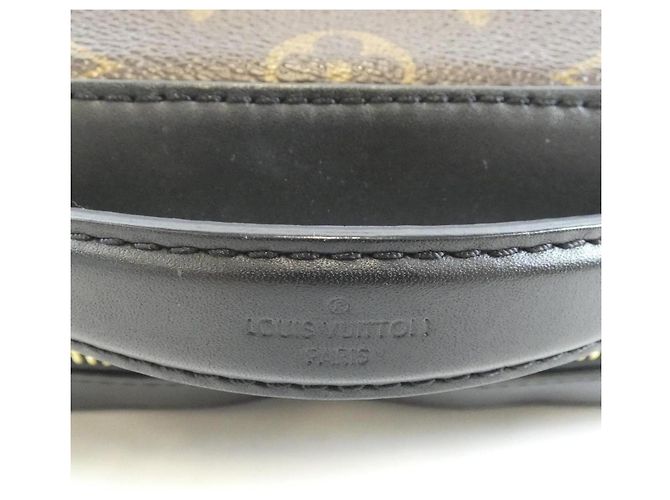 Borsa a tracolla Louis Vuitton Monogram Saint-Onge Marrone Nero - vista 7