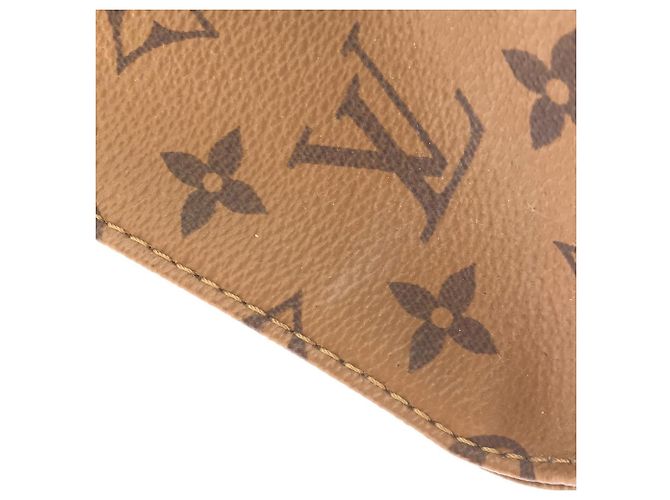 Borsa Louis Vuitton Monogram Giant OnTheGo MM Marrone - vista 4