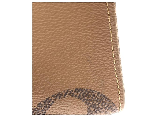 Borsa Louis Vuitton Monogram Giant OnTheGo MM Marrone - vista 5
