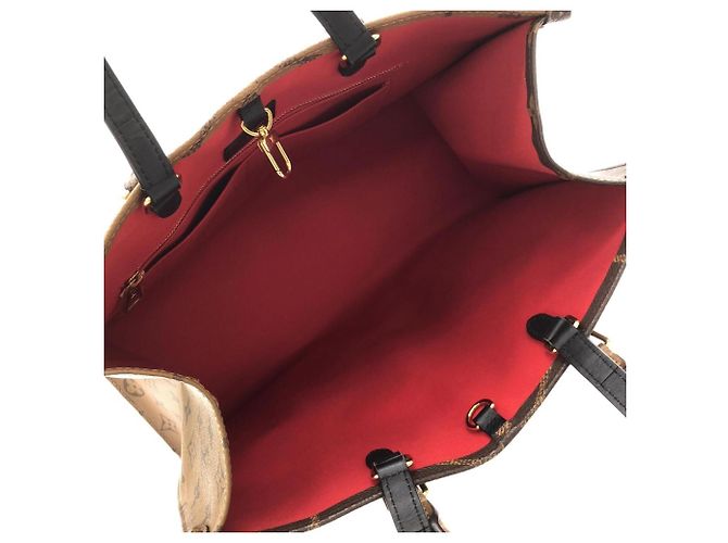 Borsa Louis Vuitton Monogram Giant OnTheGo MM Marrone - vista 8