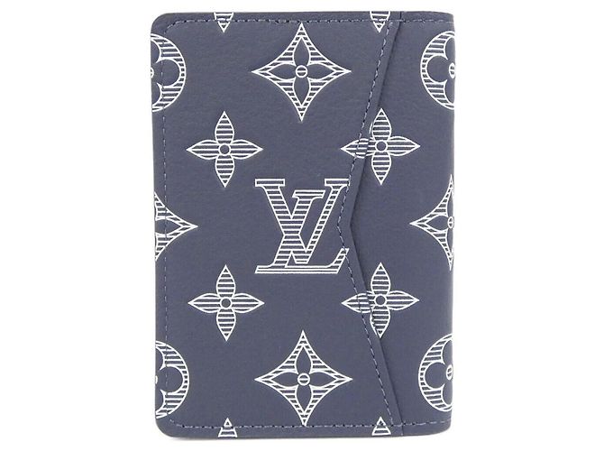 Organizer Louis Vuitton Monogram Shadow Card Case Red Blue - view 2