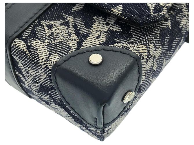 Borsa a tracolla Louis Vuitton Monogram Tapestry Trunk Blu - vista 3