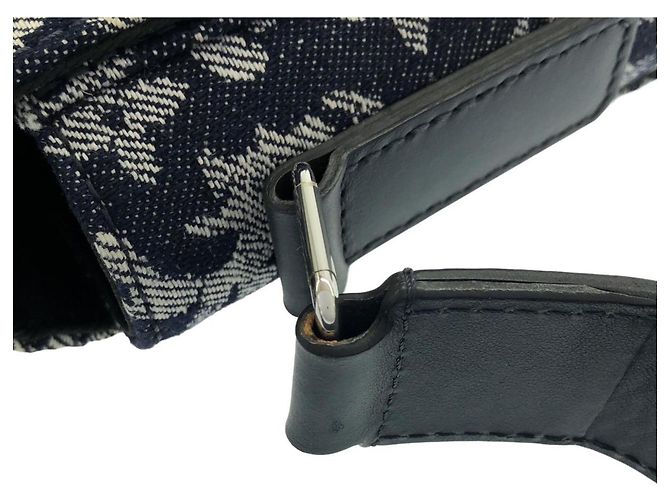 Borsa a tracolla Louis Vuitton Monogram Tapestry Trunk Blu - vista 6