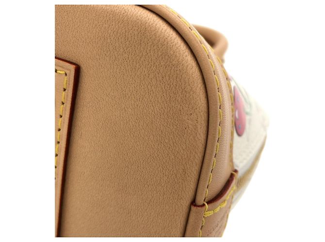 Borsa Louis Vuitton Monogram Cherry Alma BB Bianco - vista 3