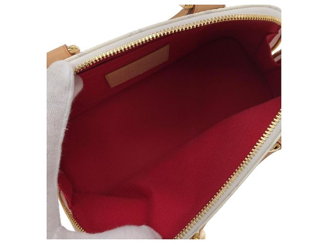 Borsa Louis Vuitton Monogram Cherry Alma BB Bianco - vista 8