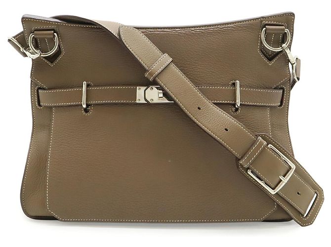 Hermès Borsa Hermes Jypsiere 37 Taupe - vista 2
