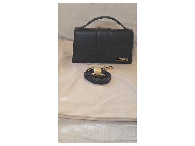 Jacquemus Le Bambino Borsa a Tracolla Pelle Nera Nero - vista 5