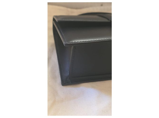 Jacquemus Le Bambino Borsa a Tracolla Pelle Nera Nero - vista 7