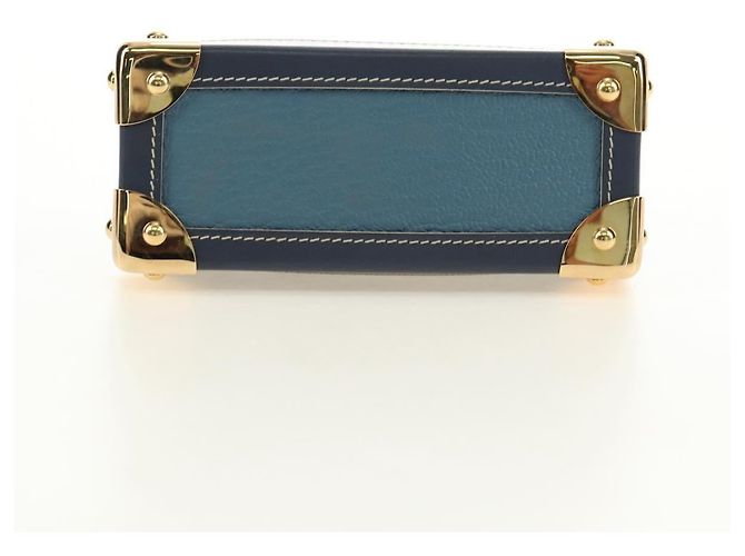 Louis Vuitton Porte-Monnaie Coin Purse Leather Azul - vista 4