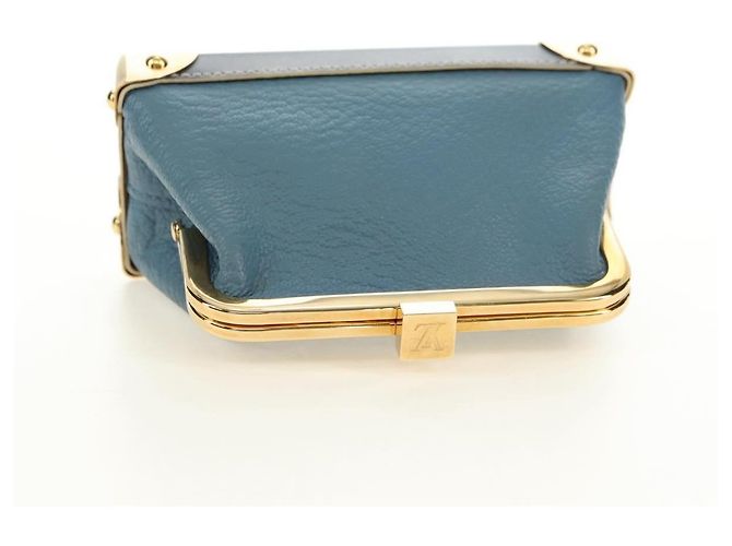 Louis Vuitton Porte-Monnaie Coin Purse Leather Azul - vista 5