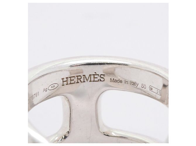 Ring Anel Hermès Osmos PM Prata - vista 4