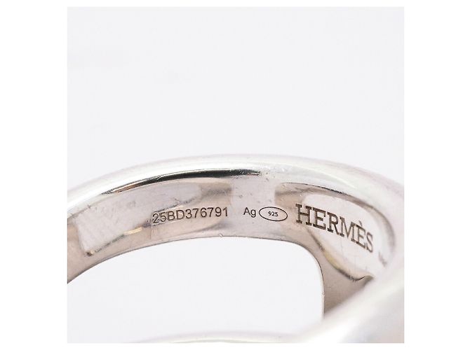 Ring Anel Hermès Osmos PM Prata - vista 5