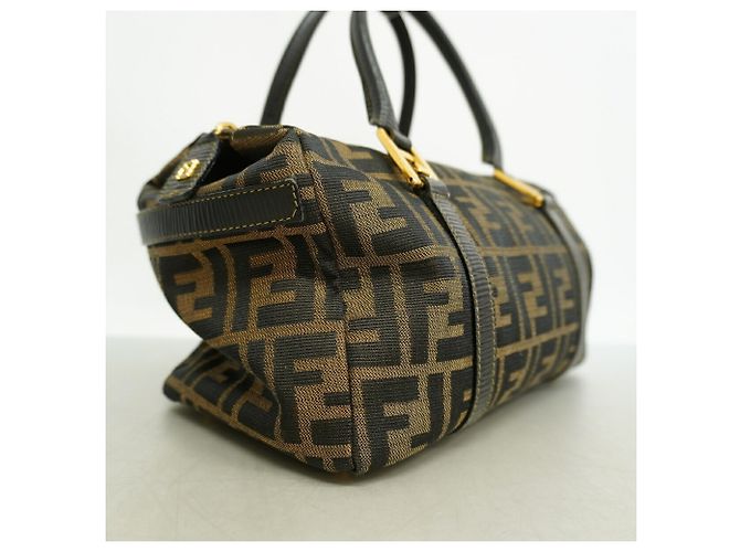 Borsa Fendi Zucca Canvas Marrone - vista 13
