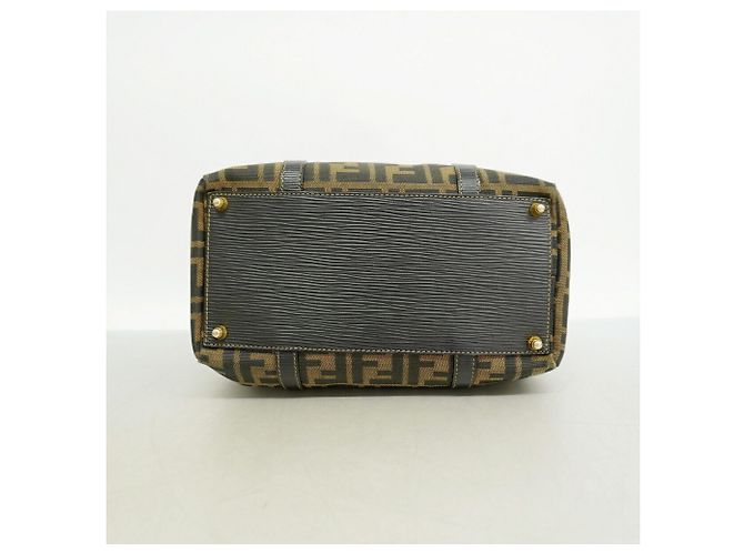 Borsa Fendi Zucca Canvas Marrone - vista 3