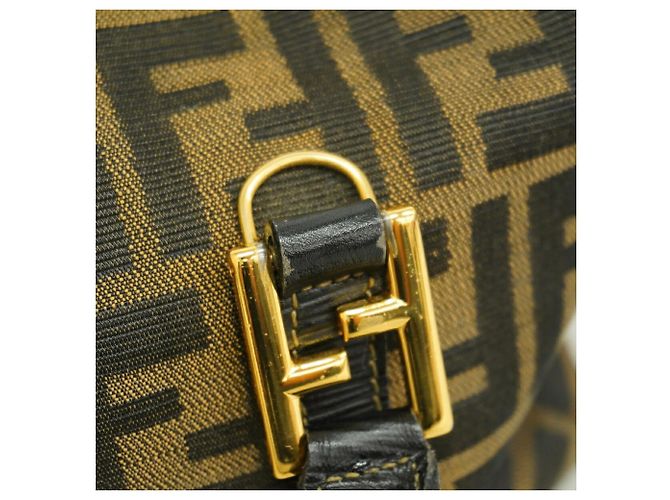 Borsa Fendi Zucca Canvas Marrone - vista 6
