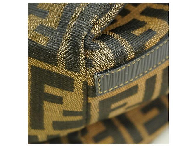 Borsa Fendi Zucca Canvas Marrone - vista 7
