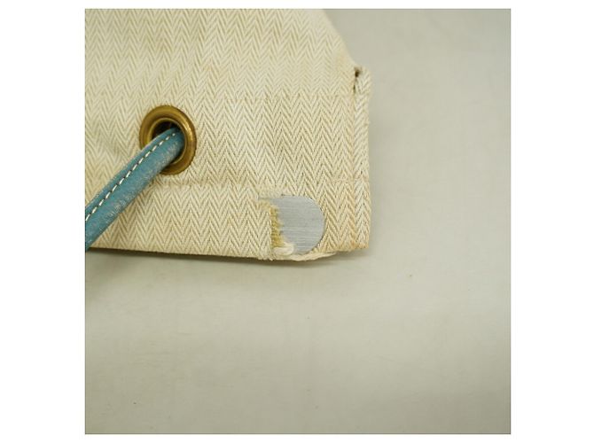 Hermès Borsa a tracolla Hermes Aline Toile Chevron Blu - vista 6