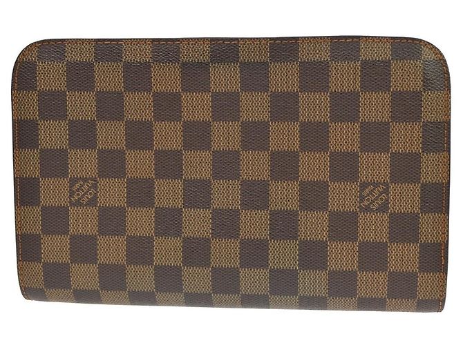 Louis Vuitton Pochette Saint Louis Damier Marrone - vista 2