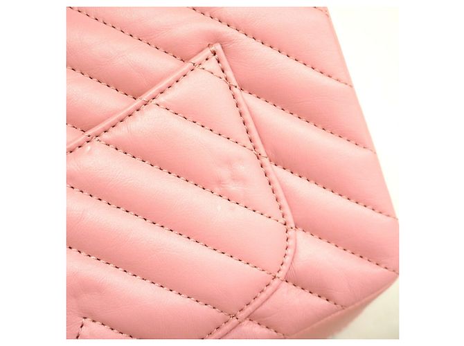 Bolso de hombro Chanel de piel rosa - vista 6