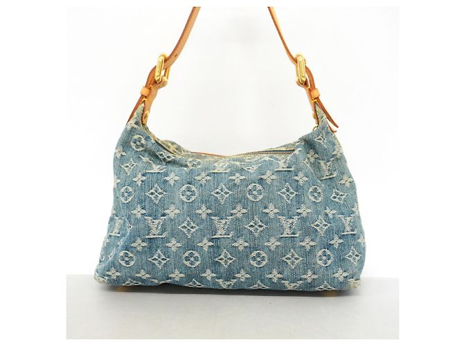 Louis Vuitton Monogram Denim Baggy PM Schultertasche Blau - Ansicht 12