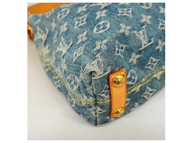 Louis Vuitton Monogram Denim Baggy PM Schultertasche Blau - Ansicht 6