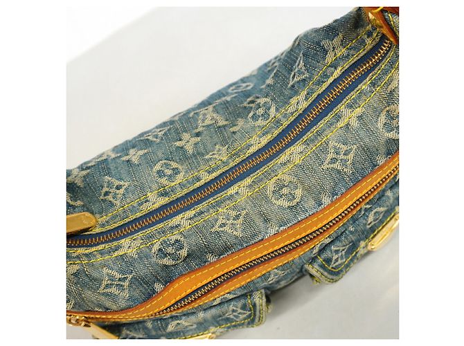Louis Vuitton Monogram Denim Baggy PM Schultertasche Blau - Ansicht 8