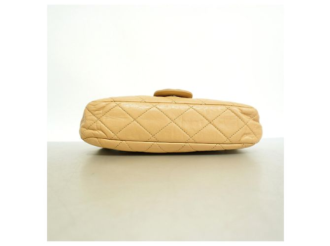 Borsa a tracolla Chanel Matelassé Marrone Bianco - vista 3