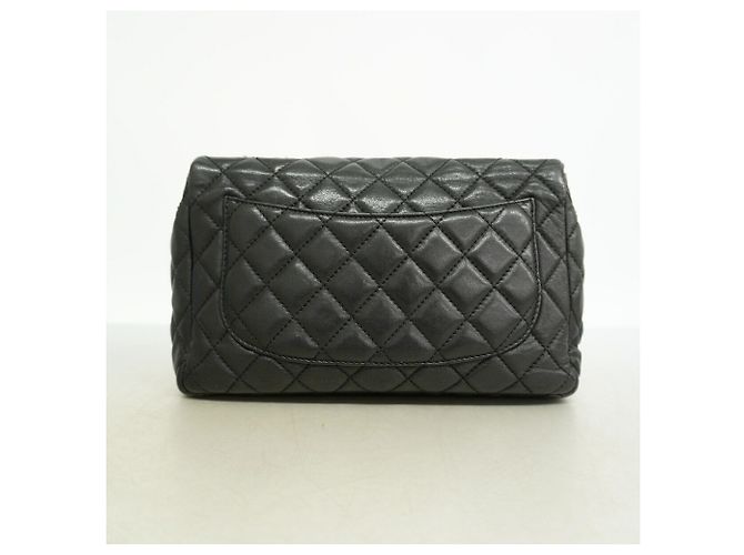 Borsa a tracolla Chanel in pelle nera Nero - vista 8