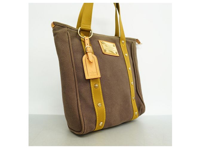 Borsa Tote Louis Vuitton Antigua Cabas MM Marrone - vista 2