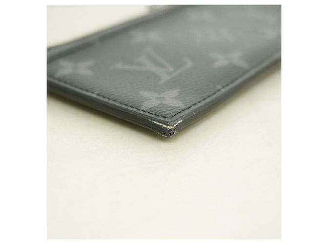 Louis Vuitton Monogram Eclipse Reverse Coin Card Holder Brown Black - view 5