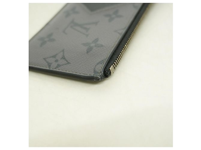 Louis Vuitton Monogram Eclipse Reverse Coin Card Holder Brown Black - view 6