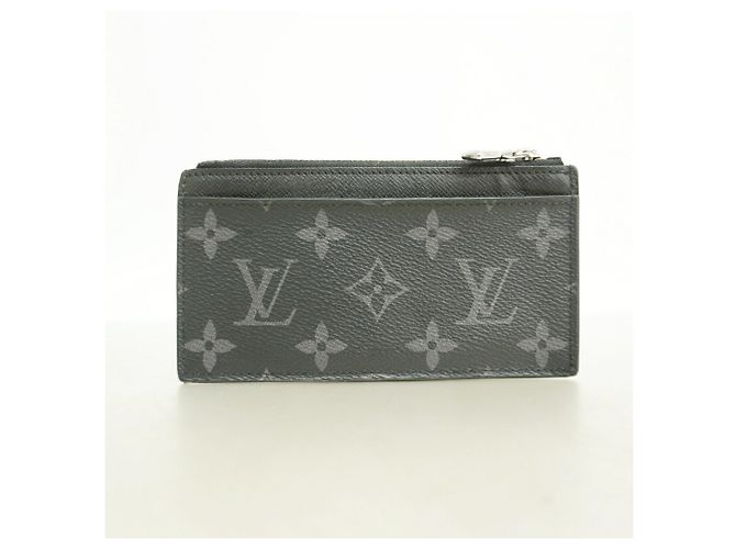 Louis Vuitton Monogram Eclipse Reverse Coin Card Holder Brown Black - view 8