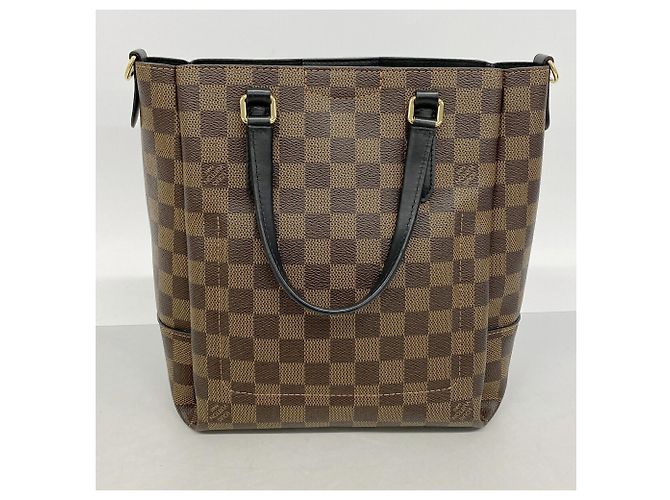 Borsa Louis Vuitton Damier Belmont BB Damier ebene - vista 10