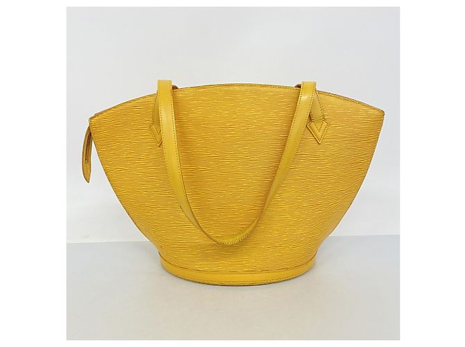 Borsa a tracolla Louis Vuitton Epi Saint Jacques Giallo - vista 12