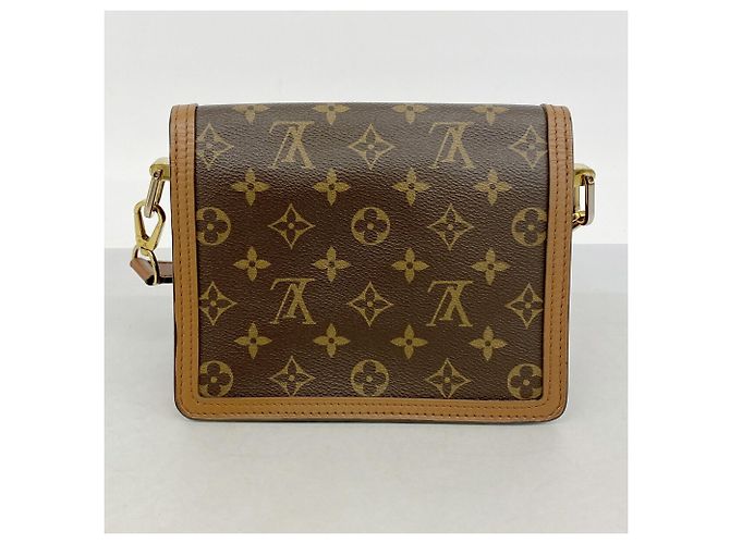 Borsa a tracolla MINI Louis Vuitton Monogram Reverse Dauphine Marrone - vista 11