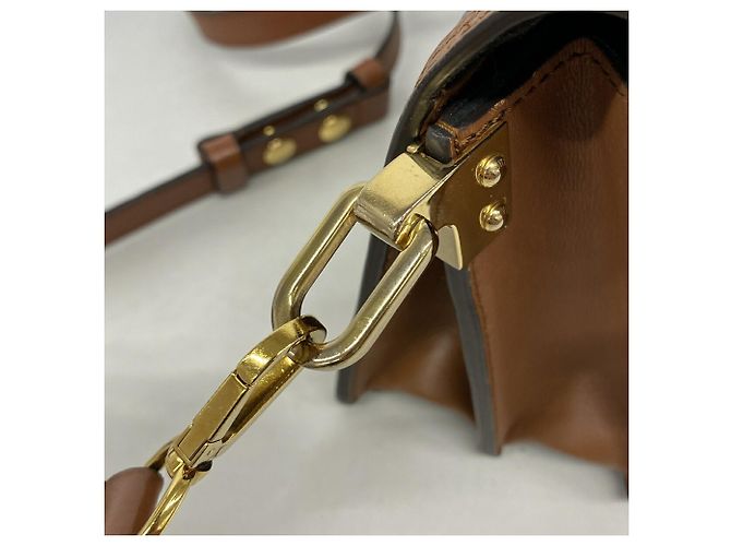 Borsa a tracolla MINI Louis Vuitton Monogram Reverse Dauphine Marrone - vista 7