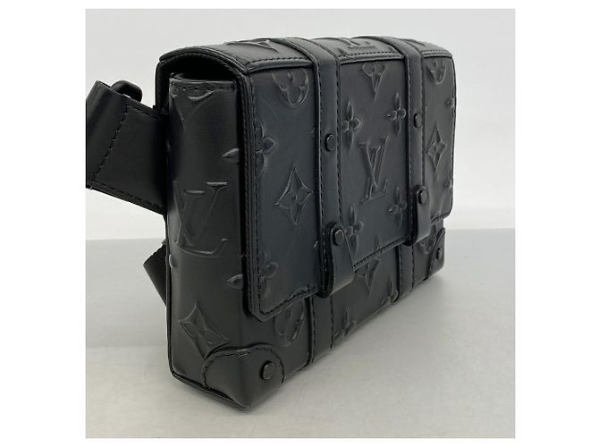 Borsa Sling Louis Vuitton Monogram Seal Trunk Nero - vista 2