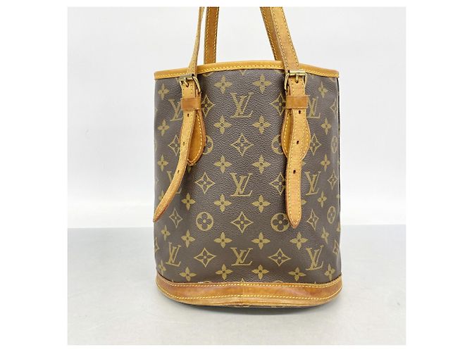 Louis Vuitton Monogram Bucket PM Tote Bag Braun - Ansicht 10